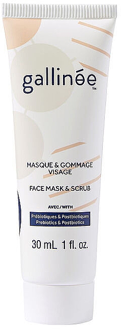 Маска-скраб для лица с пребиотиками - Gallinee Prebiotic Face Mask & Scrub — фото N1