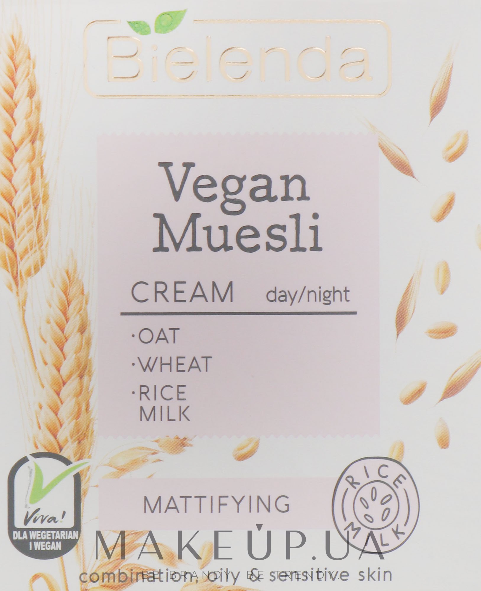 Крем матирующий для лица - Bielenda Vegan Muesli Mattifying Day Night Cream — фото 50ml