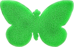 Духи, Парфюмерия, косметика Детская мочалка для ванной, зеленая бабочка - Grosik Camellia Bath Sponge For Children