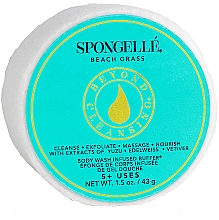 Парфумерія, косметика Пінна багаторазова губка для душу - Spongelle Beach Grass Spongette Body Wash Infused Buffer