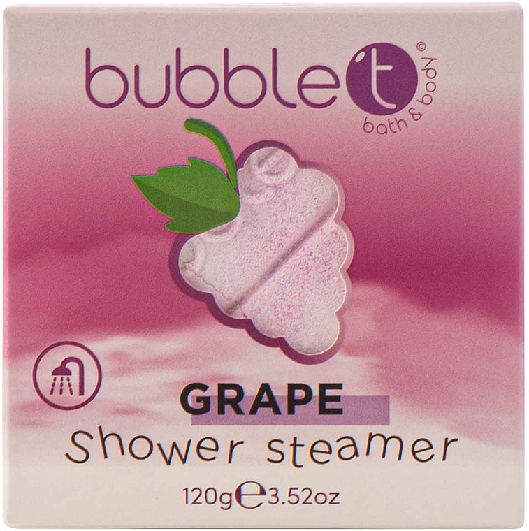 Таблетка для душу «Виноград» - Bubble T Cosmetics Grape Shower Steamer — фото N1