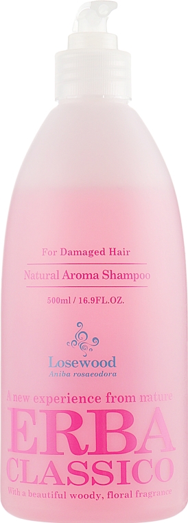 Шампунь для волосся, з екстрактом трояндового дерева  - Erba Classico Rosewood Hair Shampoo — фото N1
