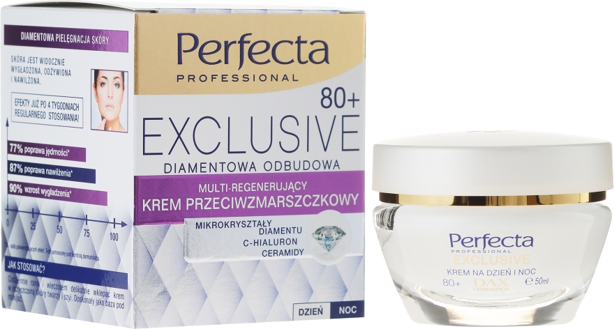 Регенеруючий крем проти зморшок - Perfecta Exclusive Face Cream 80+ — фото N1