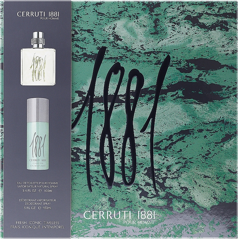 Cerruti 1881 Pour Homme - Набор (edt/100ml + deo/150ml) — фото N1