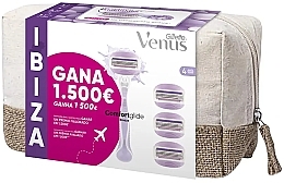 Духи, Парфюмерия, косметика Набор - Gillette Venus Comfortglide Breeze  (razor/1pc + refil/3pcs + bag/1pc) 