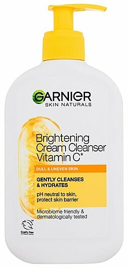 Очищувальний крем для обличчя - Garnier Skin Naturals Brightening Cream Cleanser Vitamin C — фото N1