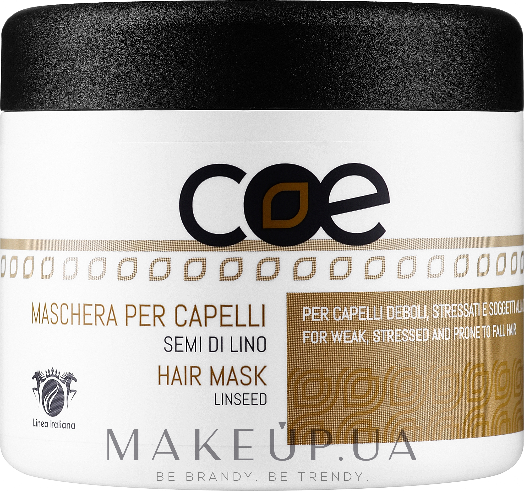 Маска для волос с экстрактом семян льна - Linea Italiana COE Linseed Hair Mask — фото 500ml