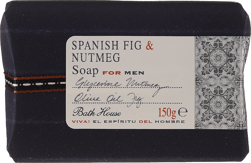 Bath House Spanish Fig and Nutmeg - Набор (edc/100ml + sh/gel/260ml + shave/balm/100ml + soap/150g) — фото N6