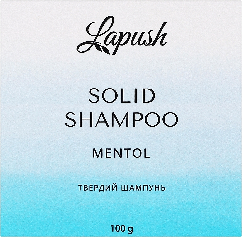 Твердий шампунь з ментолом - Lapush Solid Shampoo — фото N3