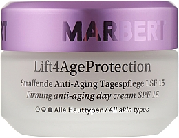 Зміцнювальний денний крем - Marbert Lift4Age Protection Firming Anti-Aging Day care SPF 15 — фото N3
