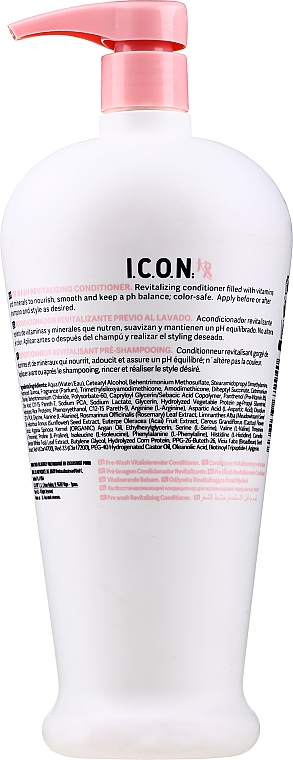 Відновлювальний кондиціонер для волосся - I.C.O.N. Cure by Chiara Revitalize Conditioner — фото N4