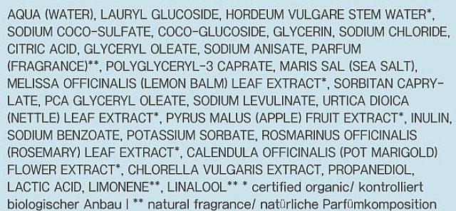 Шампунь против жирной кожи головы "Лимонный бальзам и морская соль" - GRN Pure Elements Anti-Grease Shampoo  — фото N3