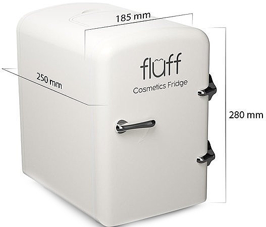 Косметичний міні-холодильник, білий - Fluff Cosmetic Fridge — фото N2