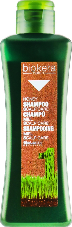 Медовий шампунь для чутливої шкіри голови - Salerm Biokera Honey Shampoo Scalp Care — фото N2