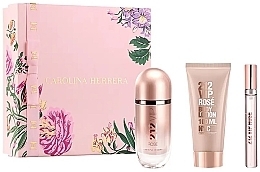 Carolina Herrera 212 Vip Rose - Набор (edp/80ml + b/lot/100ml + edp/10ml) — фото N1