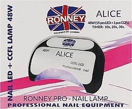 Лампа CCFL+LED - Ronney Professional Profesional Alice Nail CCFL+LED 48w Lamp — фото N2