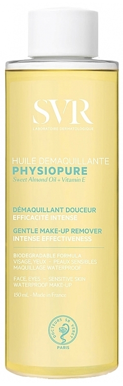 Ніжна очищувальна олія для обличчя - SVR Physiopure Huile Demaquillante Gentle Make-Up Remover — фото N1