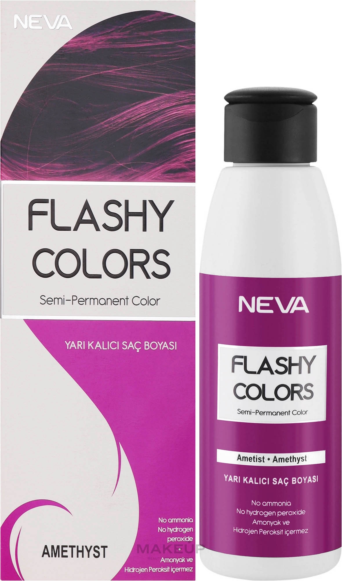 Тонуюча маска для волосся - Neva Flashy Colours — фото Ametist