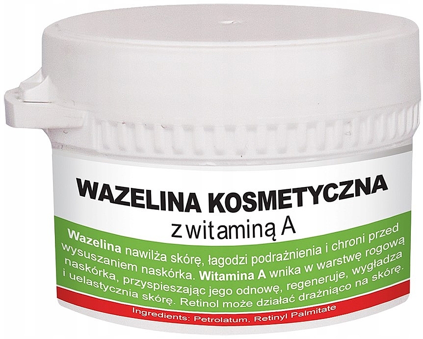 Вазелін косметичний з вітаміном A - Pasmedic — фото N1