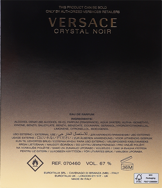 Versace Crystal Noir - Парфумована вода — фото N4