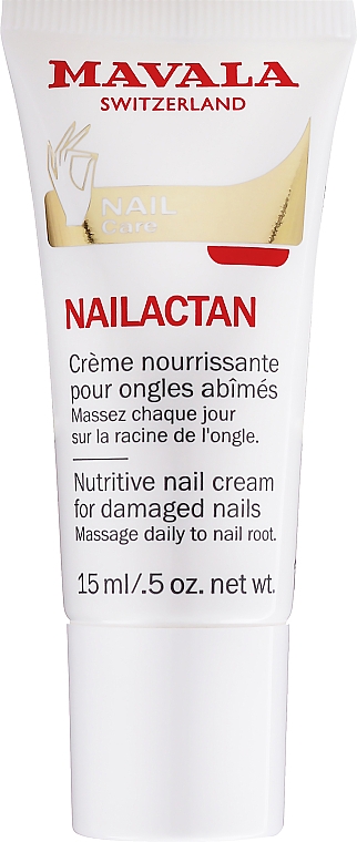 Крем для поврежденных ногтей, туба - Mavala Nailactan Nutritive Nail Cream For Damaged Nails — фото N2