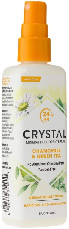 Дезодорант-спрей с ароматом ромашки и зеленого чая - Crystal Essence Deodorant Spray — фото N2