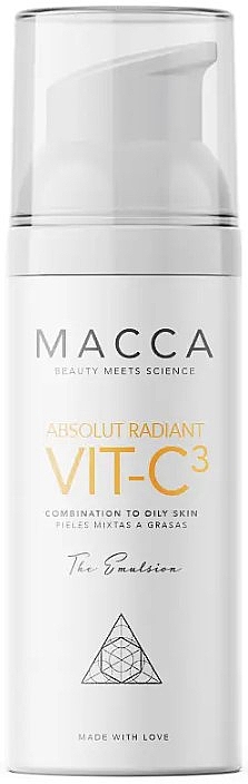 Осветляющая эмульсия для лица для комбинированной и жирной кожи - Macca Absolut Radiant Vit-C Emulsion Combination To Oily Skin — фото N1