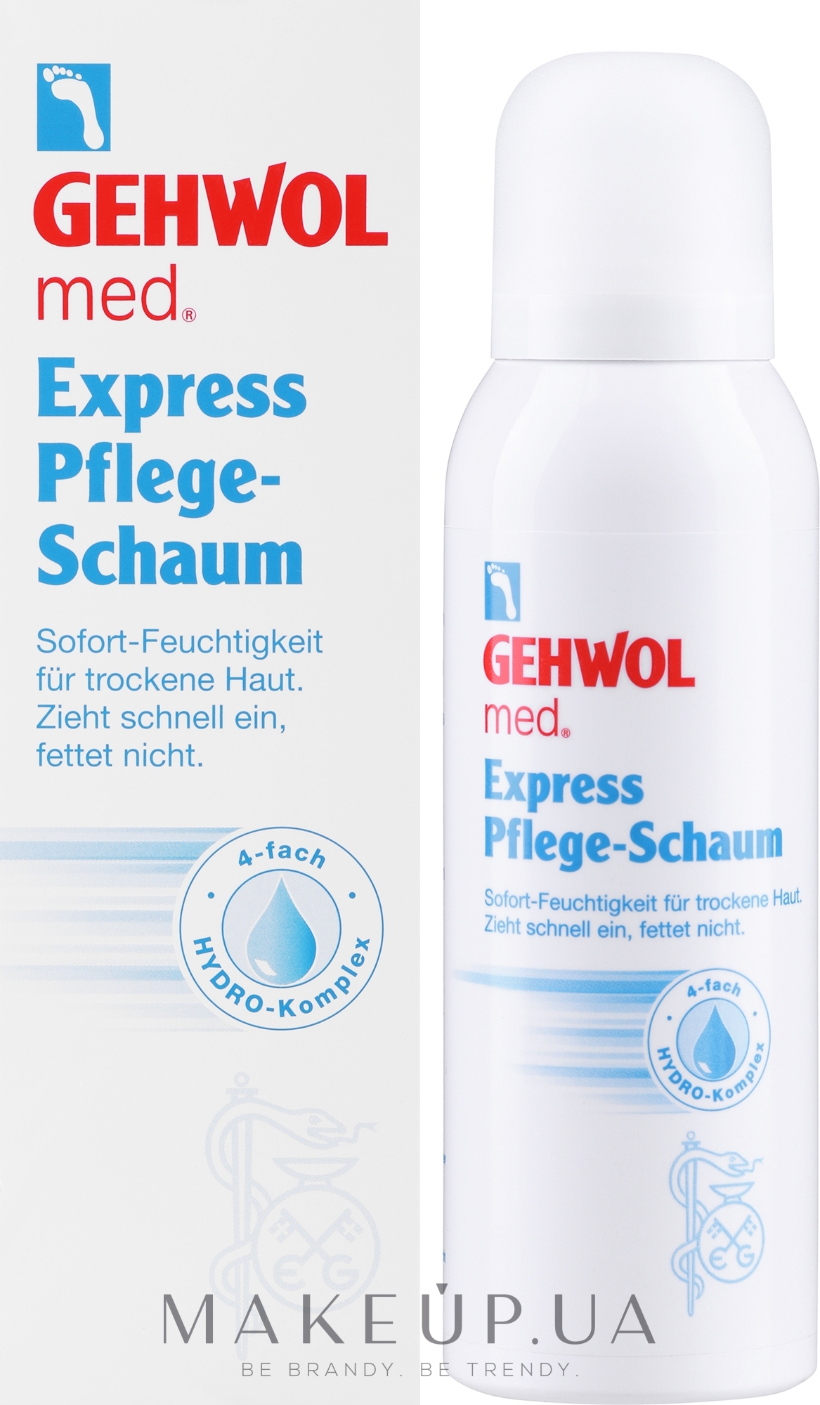 Увлажняющая экспресс-пенка для сухой кожи ног - Gehwol Med Express Foam — фото 125ml