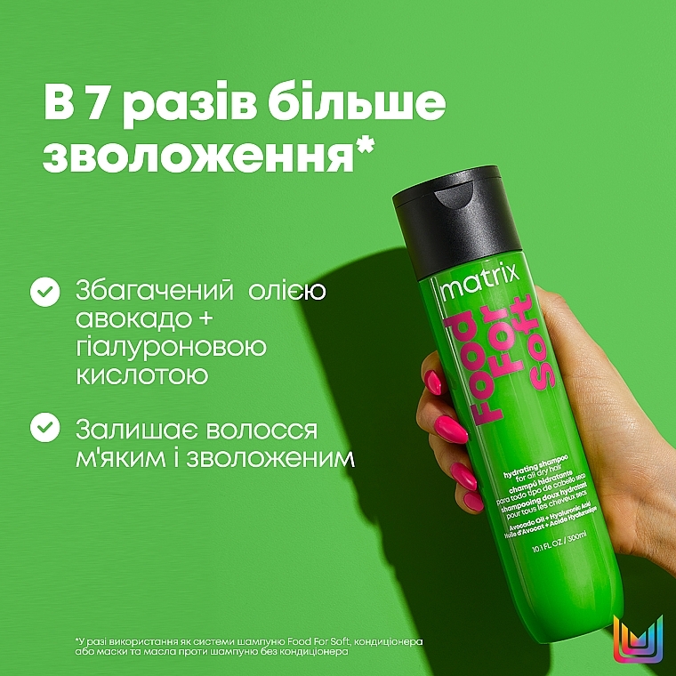 Шампунь для увлажнения волос - Matrix Food For Soft Hydrating Shampoo — фото N3