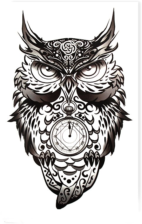 Временные тату «Рассудительная сова» - Ne Tattoo — фото N2