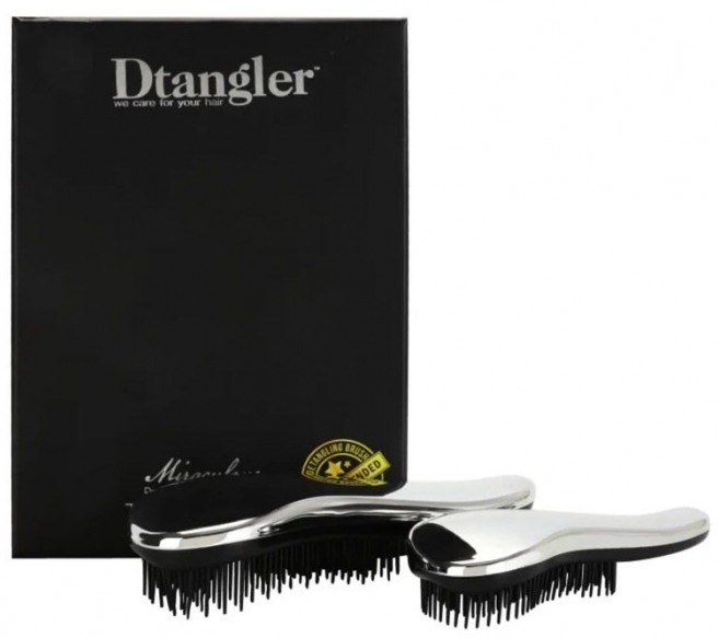 Набор щеток для волос - KayPro Dtangler Miraculous Silver (brush/2pcs) — фото N2