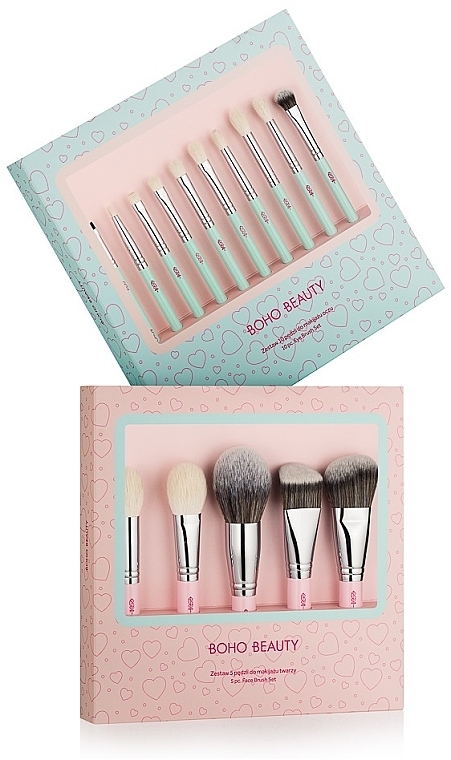 Набор кистей для макияжа, 15 предметов - Boho Beauty Love Color Brush Set — фото N1