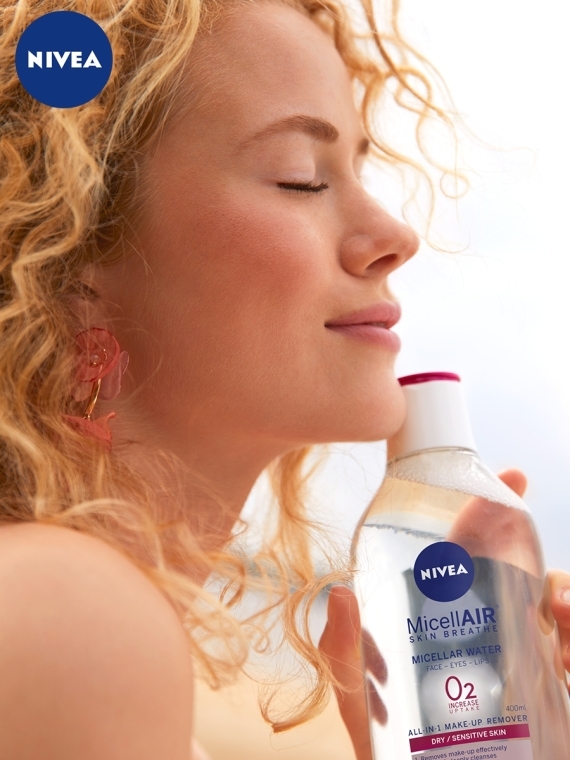 Мицеллярная вода "Дыхание кожи" для сухой и чувствительной кожи - NIVEA MicellAIR Cleansing Water — фото N3