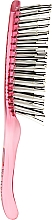 Щітка для волосся "Мікро", 8 рядів, 1803, прозоро-рожева - I Love My Hair — фото N2