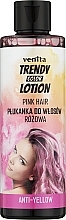 Ополіскувач для освітленого та сивого волосся - Venita Salon Anty-Yellow Blond & Grey Hair Color Rinse Pink — фото N1