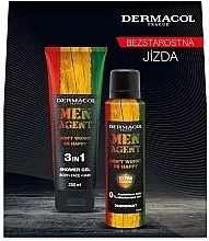 Духи, Парфюмерия, косметика Набор - Dermacol Men Agent Happy (sh/gel/250ml + spray/150ml)