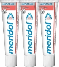 Парфумерія, косметика Набір - Meridol Complete Care Sensitiv (toothpaste/3x75ml)