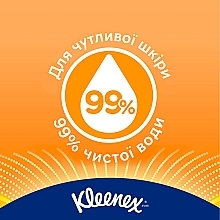 Серветки вологі, 40 шт - Kleenex Allergy Comfort Water Fresh Wapes — фото N7