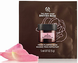 Духи, Парфюмерия, косметика Увлажняющая маска "Британская роза" - The Body Shop British Rose Fresh Plumping Mask (пробник)