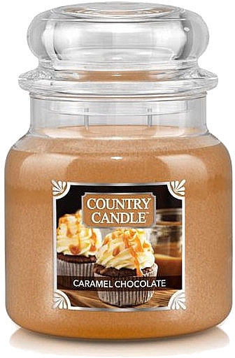 Ароматична свічка в банці - Country Candle Caramel Chocolate — фото N1