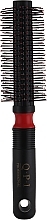 Расческа-браш, PB-8517 FR, черно-красная, 21 см - QPI — фото N1