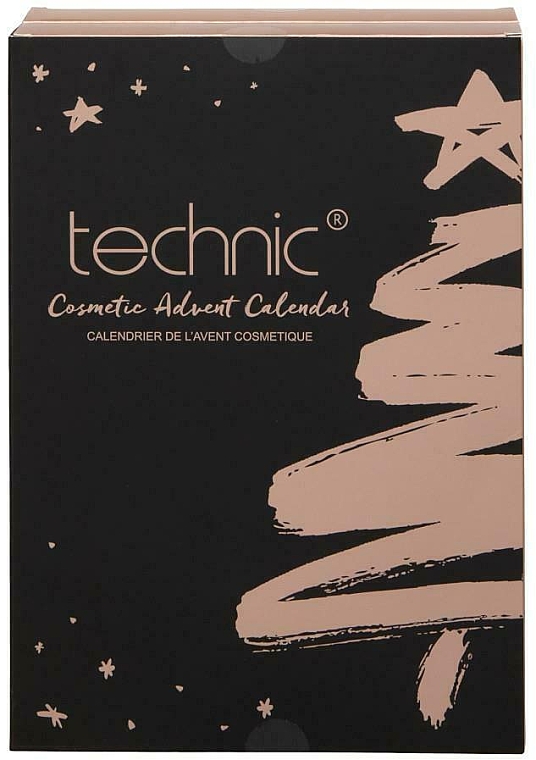 Набір "Адвент-календар", 24 продукти - Technic Cosmetics Advent Calendar Make Up Beauty Gift Christmas — фото N1