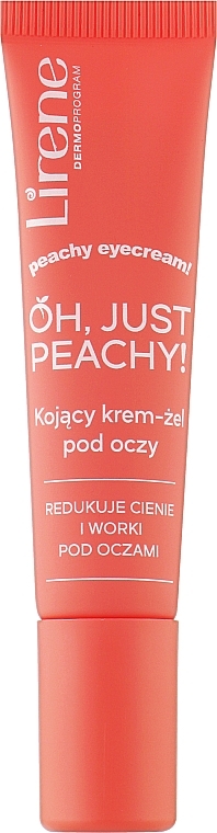 Успокаивающий крем-гель для кожи вокруг глаз с охлаждающим эффектом - Lirene Oh, Just Peachy! 