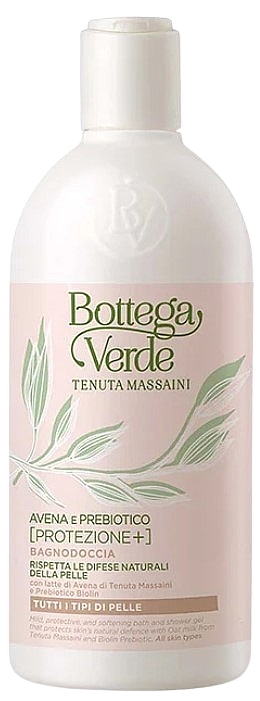 Гель для ванны и душа с овсяным молочком - Bottega Verde Avena & Prebiotic Bath and Shower Gel — фото N1