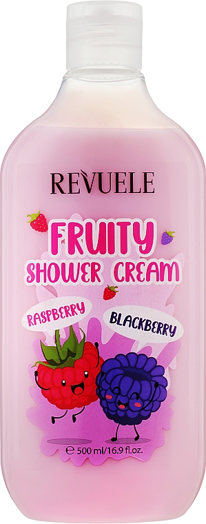 Крем для душу з малиною й ожиною - Revuele Fruity Shower Cream Raspberry and Blackberry — фото N1