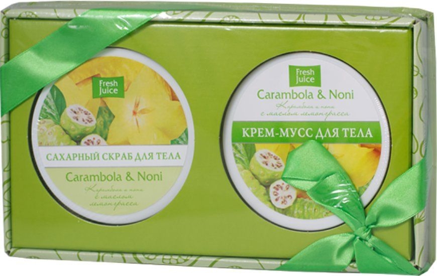 Косметический набор - Fresh Juice Carambola and Noni (scr/225ml + cr/225ml)