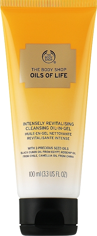 Живильна гель-олія для вмивання - The Body Shop Oils of Life Intensely Revitalising Cleansing Oil-In-Gel — фото N1