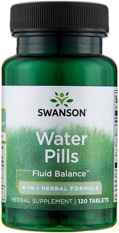 Харчова добавка для контролю рівня води - Swanson Water Pills — фото N1