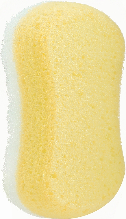 Губка массажная для тела "XXL", желтая - Grosik Camellia Bath Sponge — фото N1