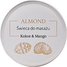 Свеча для массажа "Кокос и манго" - Almond Cosmetics Coconut & Mango Massage Candle — фото N1